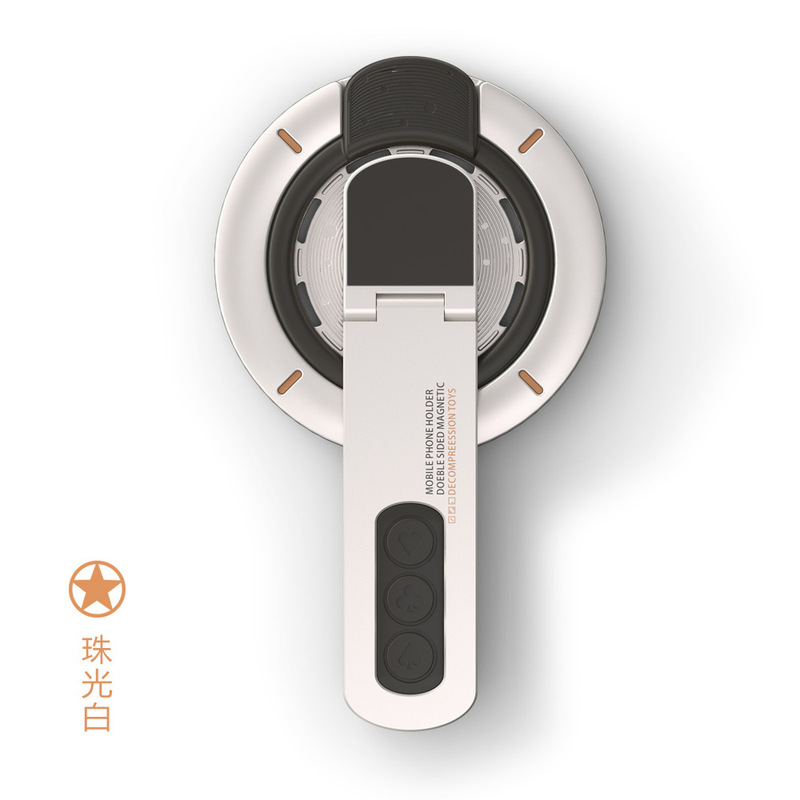 2025 新しい両面磁気携帯電話リングバックルホルダー magsafe 強力な磁気 360 度回転デスクトップ折りたたみ|undefined