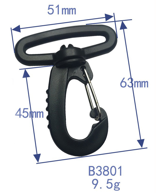 El fabricante tiene en stock accesorios para equipaje, clips de plástico para perros, ganchos giratorios, ganchos para correas de hombro, ganchos para mochilas. image 11