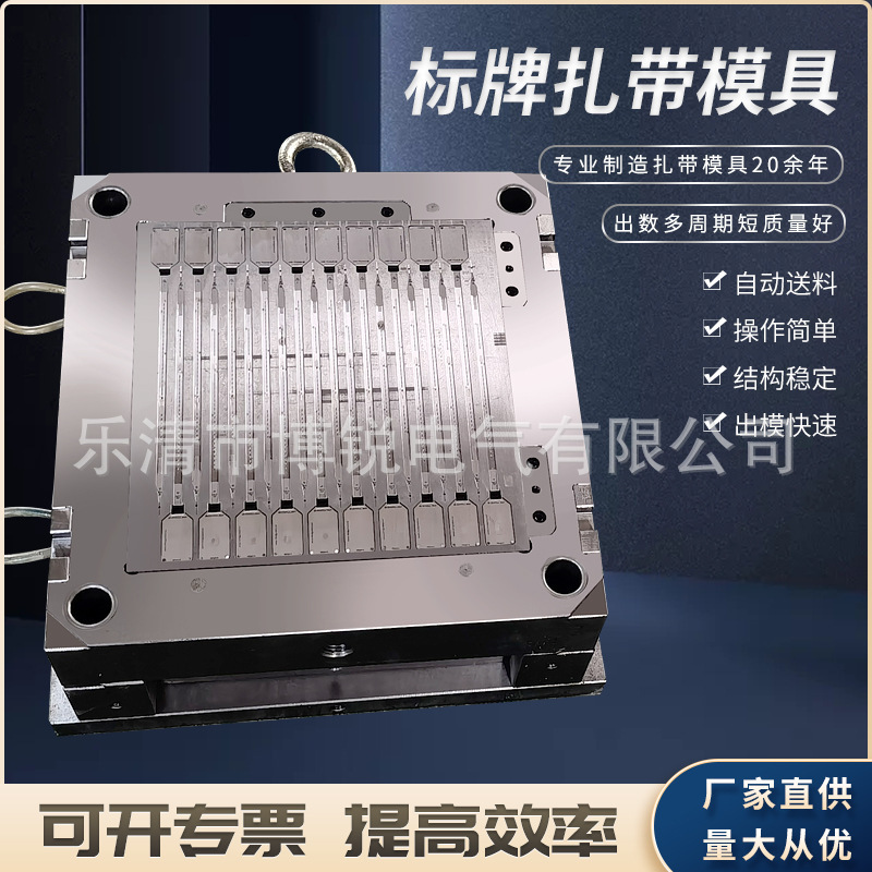 厂家供应专业生产钢钉线卡模具 高精密标牌扎带模具 尼龙扎带模具