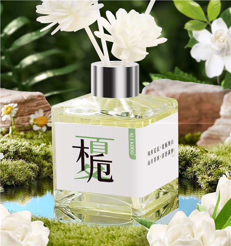 Tea-scented aromatherapy for home use in the bedroom, long-lasting fragrance, odor eliminator, gardenia freshener, bathroom perfume, toilet deodorizer