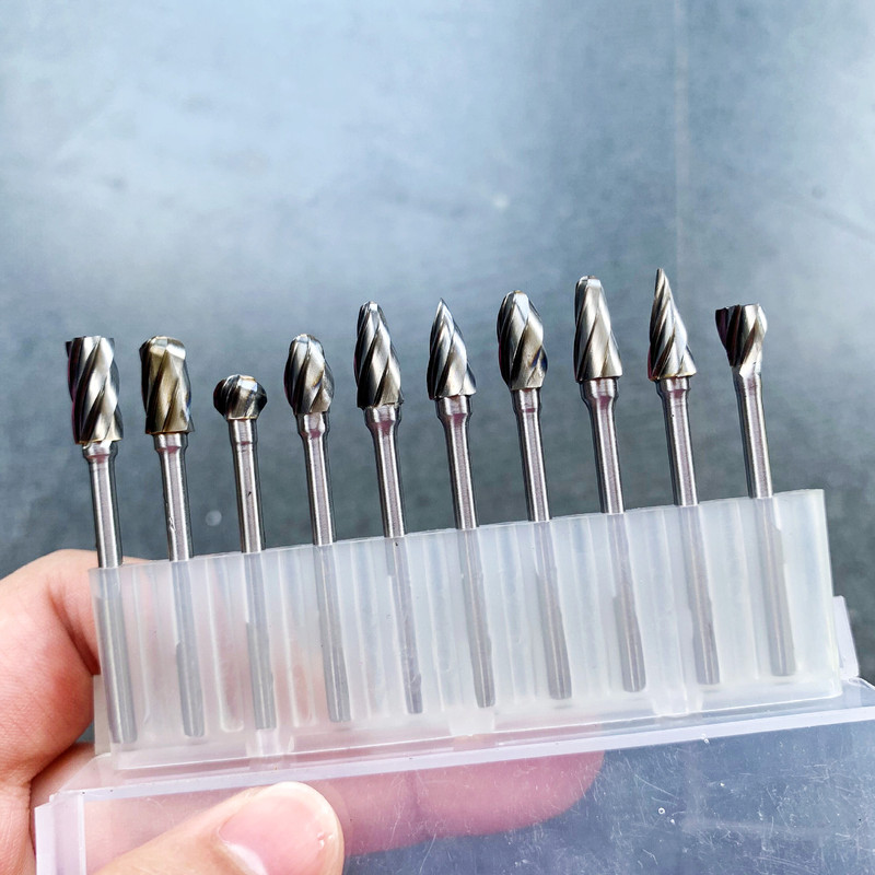 回転やすり3mm 10点セットタングステン鋼小型セット幅歯6mm木工専用高効率耐摩耗性耐摩耗性耐打|undefined