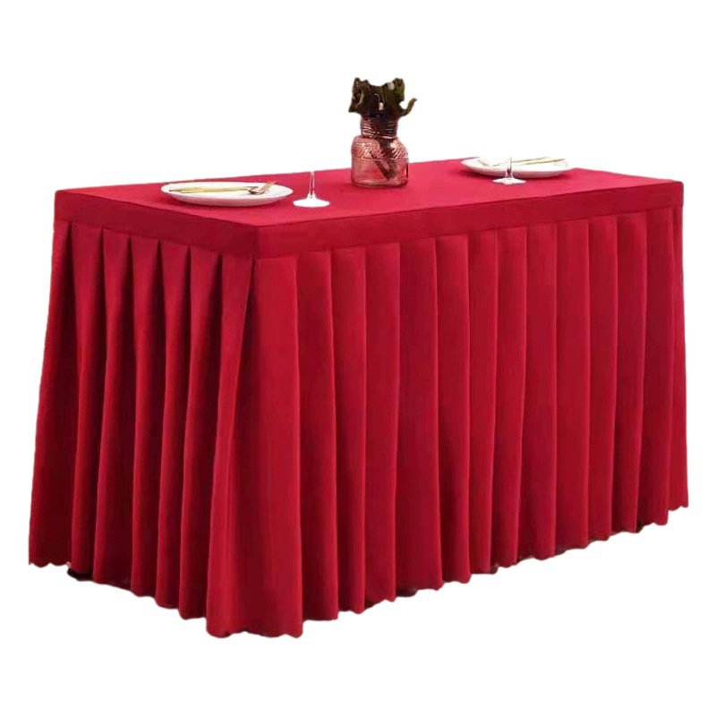 Однотонная скатерть для конференц-залов, создающая ощущение легкой роскоши и высокого класса, для оформления десертных столов, белая скатерть, оптовая продажа накидок для столов на выставках и регистрации.