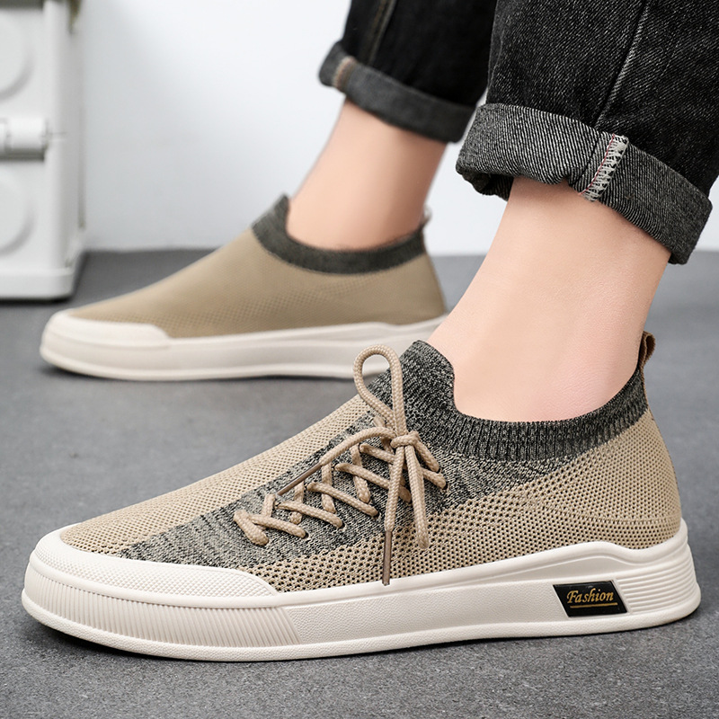 Zapatos de hombre de verano nuevos zapatos de malla de tejido para hombre ligero y transpirable zapatos deportivos de moda delgados