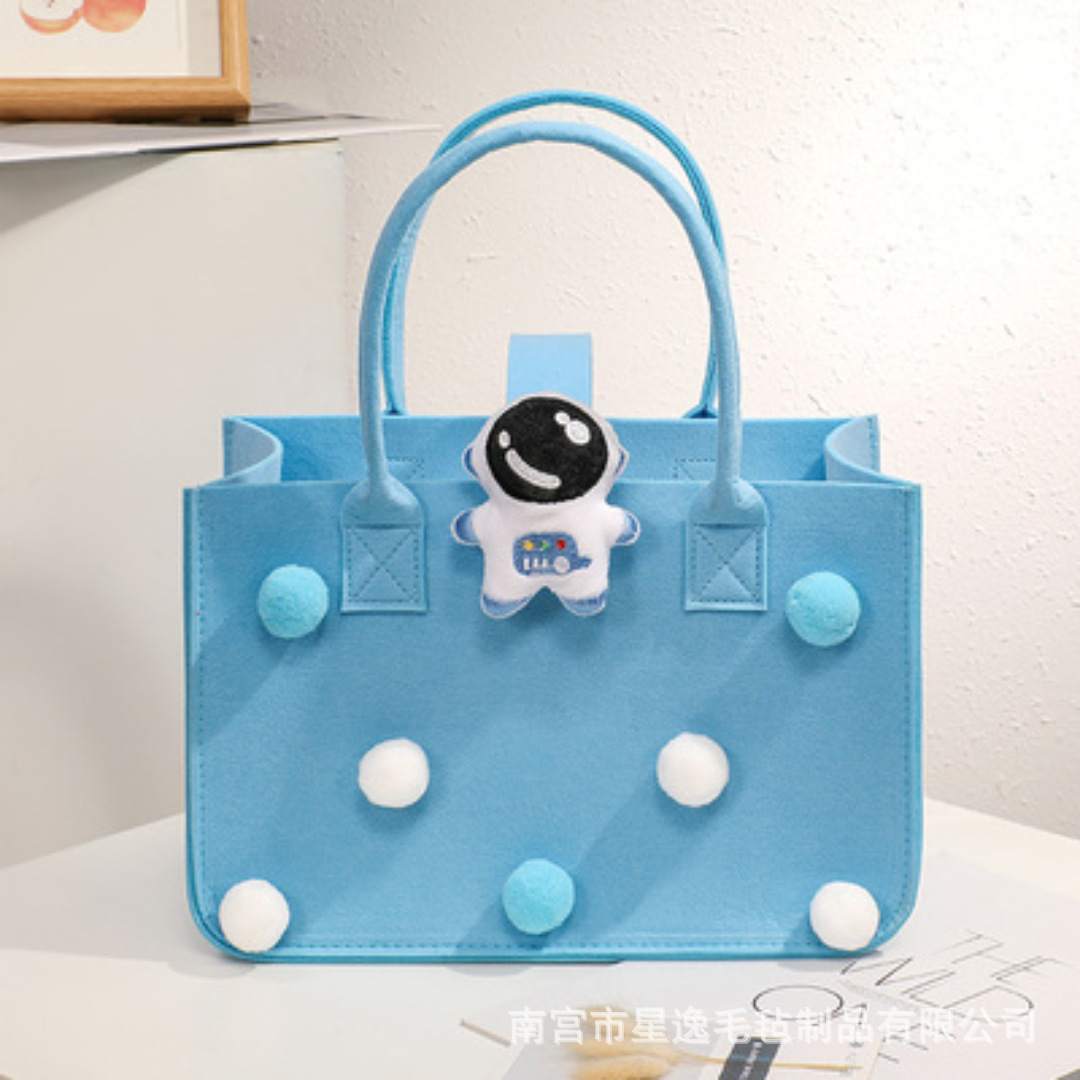 하늘색 모피 볼 스타일, 30*20*18