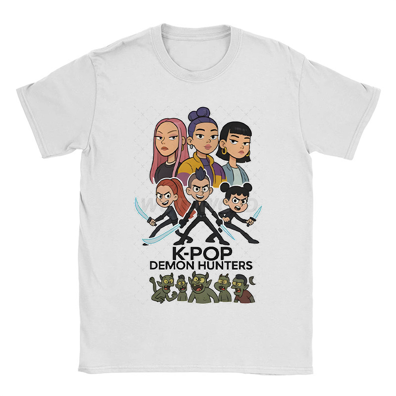 アニメ周辺グッズ 漫画プリント 綿100% Tシャツ クロスボーダー ゆったり ラウンドネック トップス カジュアル 半袖|undefined