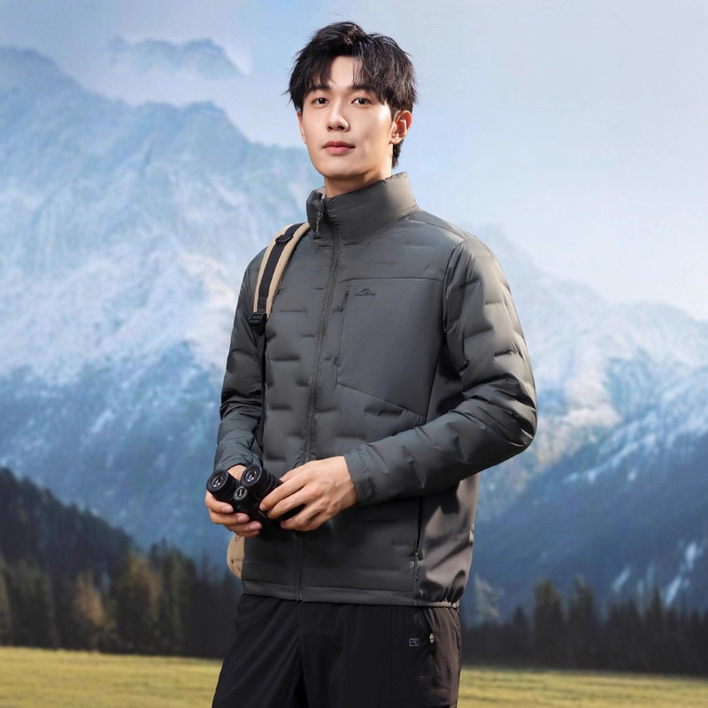 Lightweight down Jacket Men's 2025 Autumn and Winter New Short Warm and Fashionable Stand-Up Collar Duck down Jacket