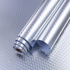 Kitchen Grease Proof Paper Moisture Proof Self Adhesive Grease Proof Tape High Temperature Resistant Tin Foil Aluminum Foil Gas Stove Sticker Cabinet