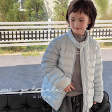 儿童羽绒服外套立领男童女童轻薄90白鸭绒中大童韩版秋冬儿童款