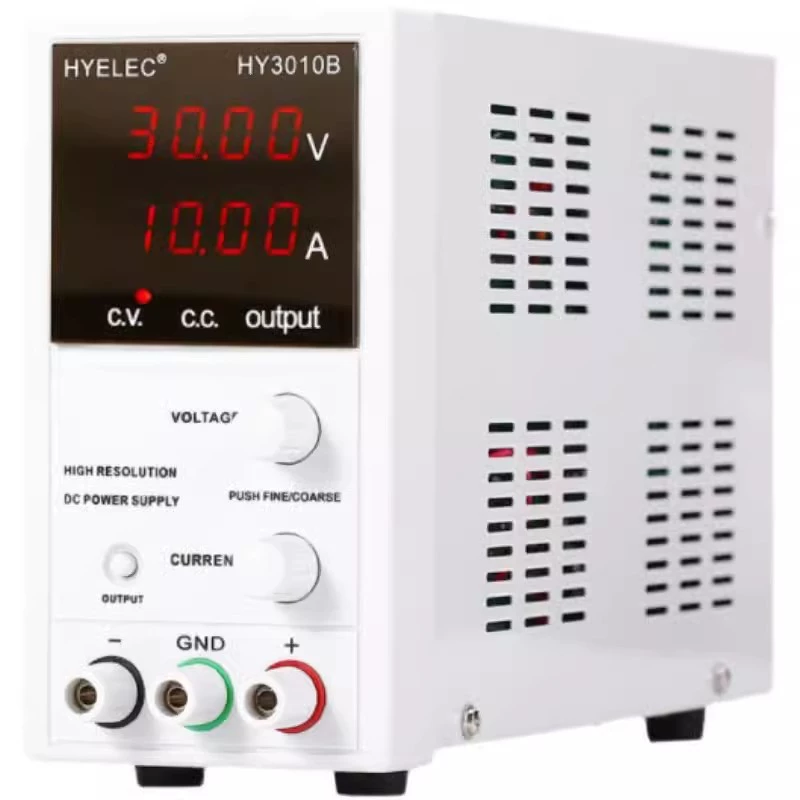 Huayi HYELEC Высокоточный цифровой дисплей с регулируемым постоянным током питания HY3010B Регулируемый 0-30V0-10A