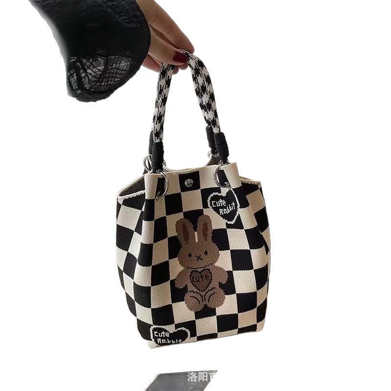 2026 primavera y verano nuevo bolso de cubo de pintura creativo portátil gran espacio de aire de dopamina alta sensación mochila