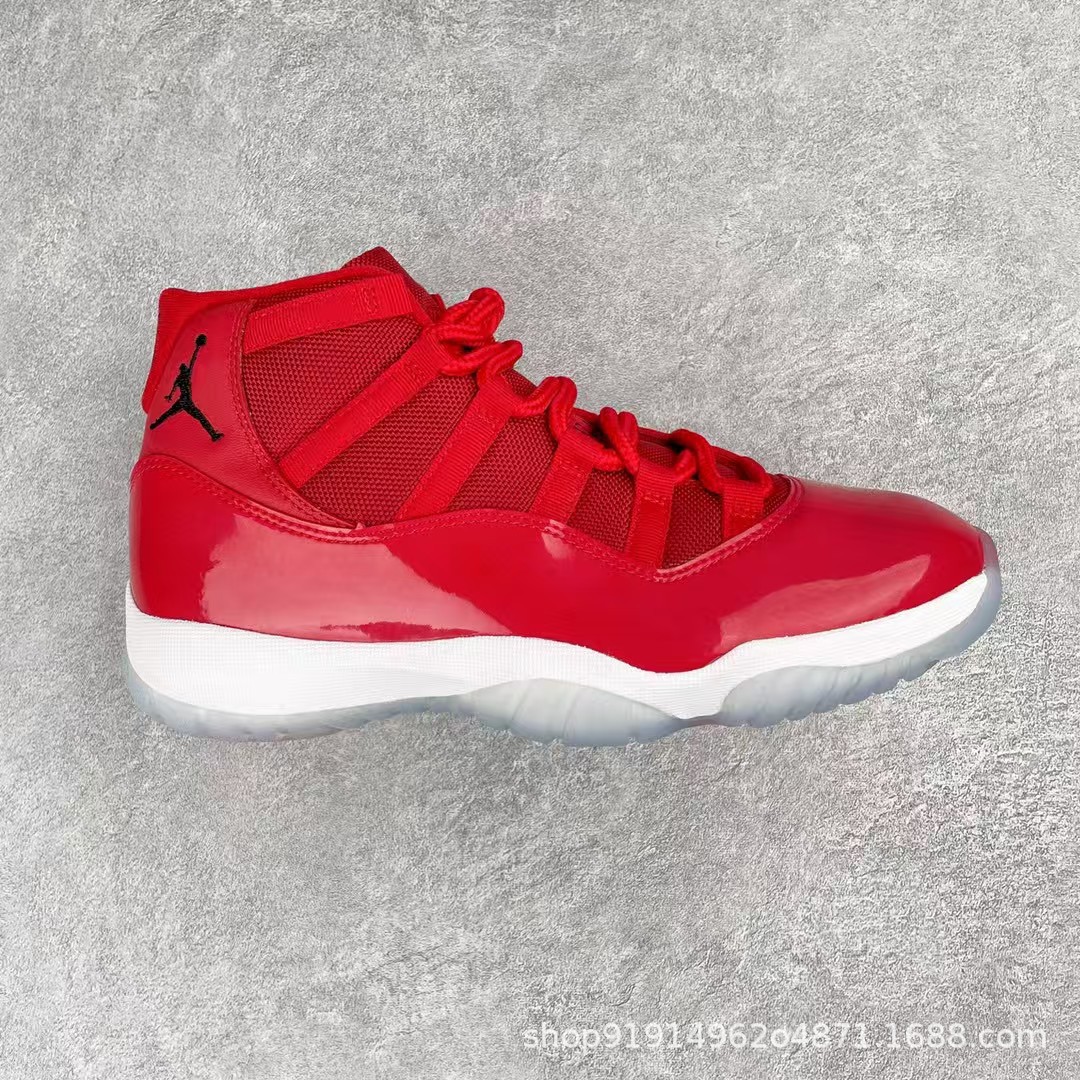 1: 1 original en el extranjero Jordan AJ11 verdadero cojín de carbono con amortiguación inferior 48.5 zapatillas de baloncesto masculinas y femeninas image 14