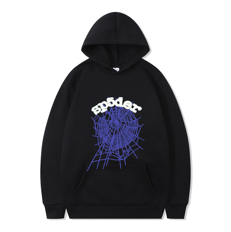 Cross-Border European and American Hoodies 555 Spider Series Men's and Women's Pullover Sweatshirts Autumn and Winter Printed Sweatshirts Wholesale Cross-Border European and American Hoodies 555 Spider Series Men's and Women's Pullover Sweatshirts Autumn and Winter Printed Sweatshirts Wholesale