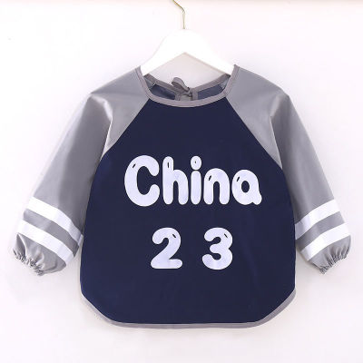 Having dinner Burqa children baby apron Korean Edition Western style Four seasons currency baby Dirty clothes fashion Dressing On behalf of