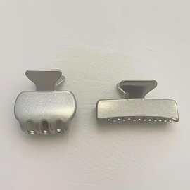 跨境欧美几何形合金毛坯抓夹头饰气质发夹女高级感后脑勺盘发发饰