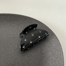 发财宅女同款半扎抓夹女2024新款黑色后脑勺半扎发发夹鲨鱼夹小号