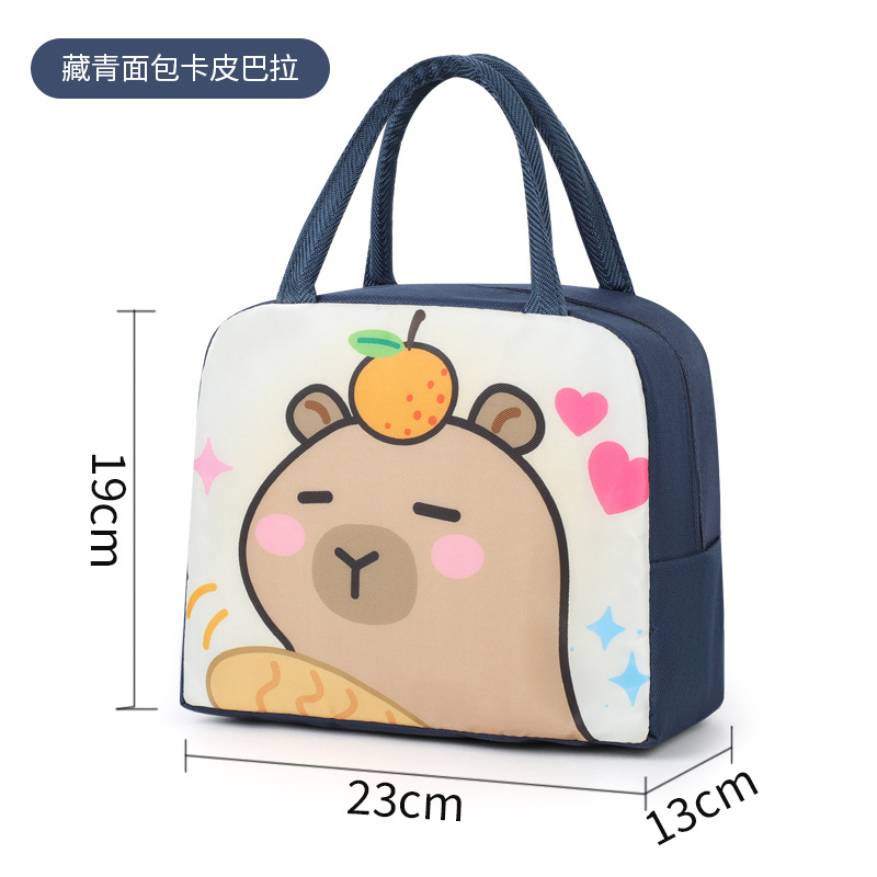 Bonita bolsa de almuerzo de dibujos animados portátil con bolsa de almuerzo bolsa de aislamiento térmico para el trabajo y la escuela bolsa de almuerzo bolsa de viaje lindo divertido