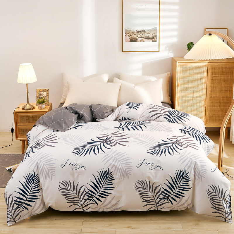 2022瑶安纯棉单被套 全棉斜纹多规格被罩 单双人床上用品代发批发|ru