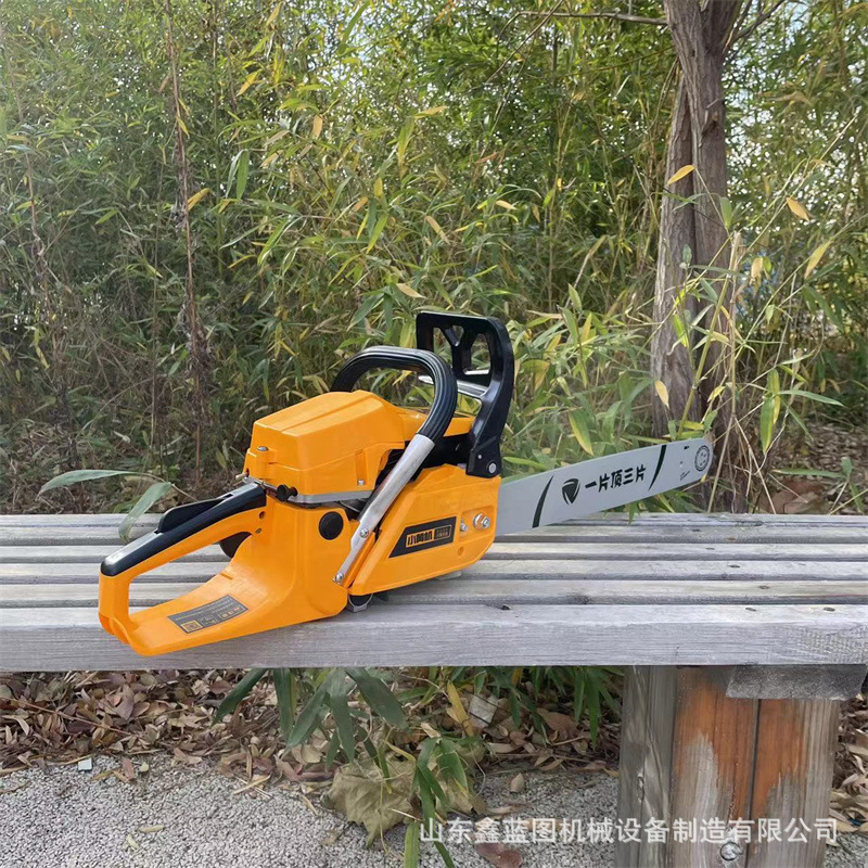 20寸易启动家用伐木链条锯厂家 多用途园林树木砍树劈汽油锯