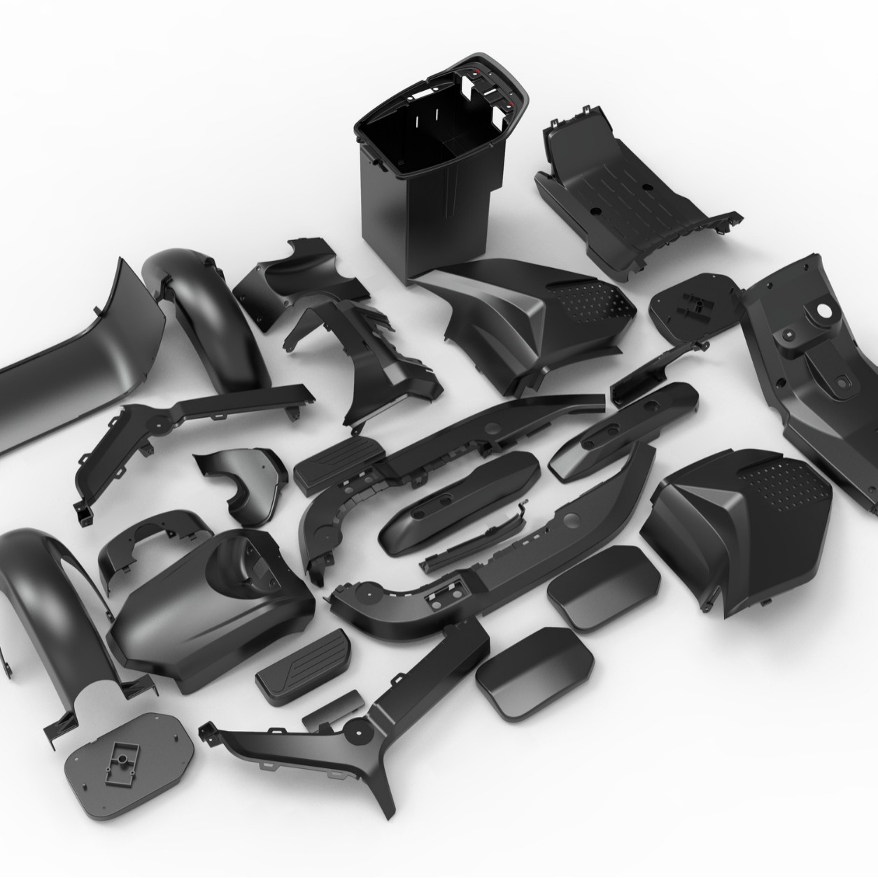 Material ABS / PP personalizado antienvejecimiento original pintura de cocción de automóviles eléctricos GT1 conjunto completo de reestructuración de piezas de automóviles eléctricos