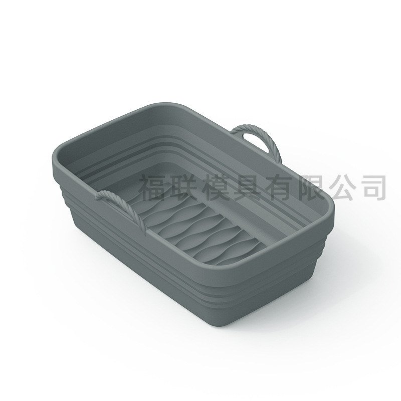 Bandeja de silicona para barbacoa Zibo, tapete para freidora de aire y parrilla, bandeja especial para drenar aceite, tapete plegable y resistente a altas temperaturas.