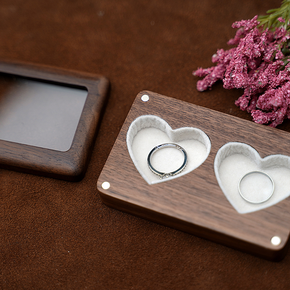 60g Weight Jewelry Boxes Classification 1 Piece Quantity Holiday, Daily, Selfie Occasion Wood Material Heart Shape Pattern Elegant, Lady Style 1 Piece Wood Elegant Lady Holiday Daily Selfie Heart Shape Jewelry Boxes 17