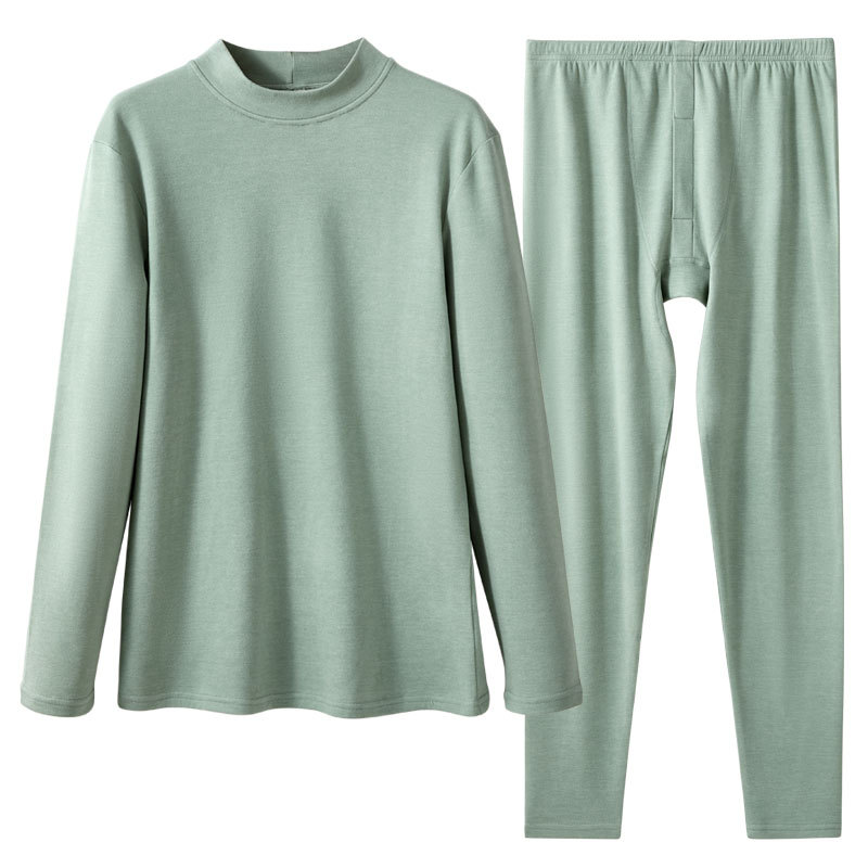 Ropa interior de traje térmico, ropa interior de seda de lana para hombres, ropa abrigada, calentamiento catiónico, engrosamiento, antibacteriano, ropa de otoño, pantalones largos