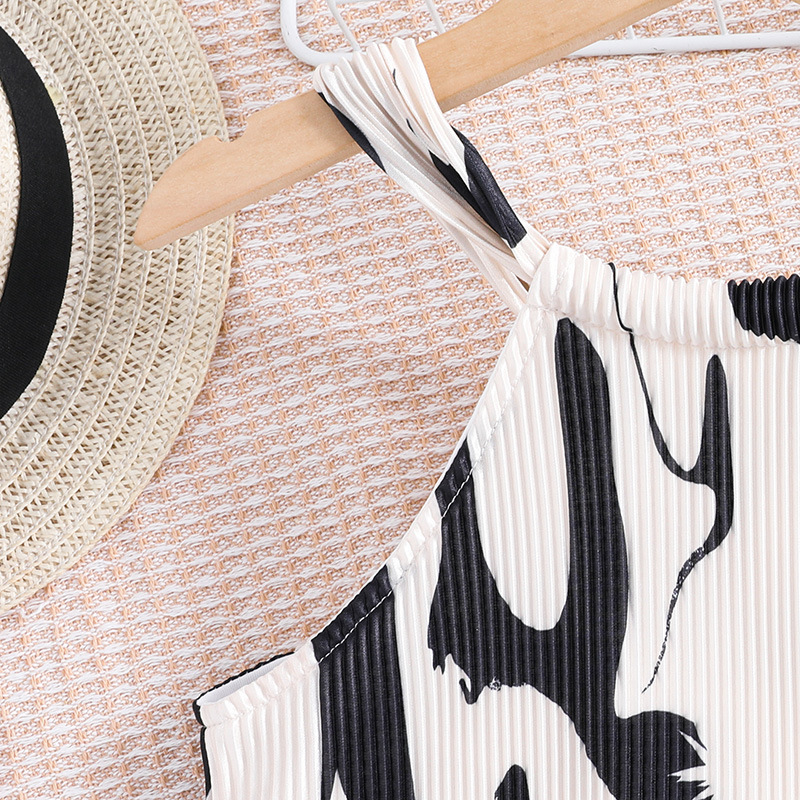 Abbigliamento per bambini nuovo abito da principessa senza maniche con stampa zebrata estiva per ragazze_voghion.com