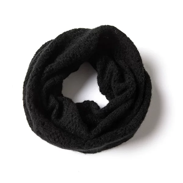 Lekasha cashmere 100% pure cashmere scarf, unisex, knitted, solid color, warm neck warmer for autumn and winter