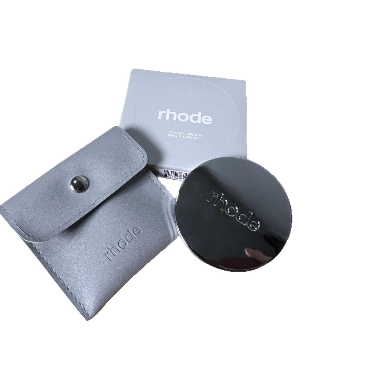 Hayley espejo nuevo Rhode espejo de maquillaje de acero inoxidable galvanizado espejo portátil espejo de maquillaje de moda de chicas