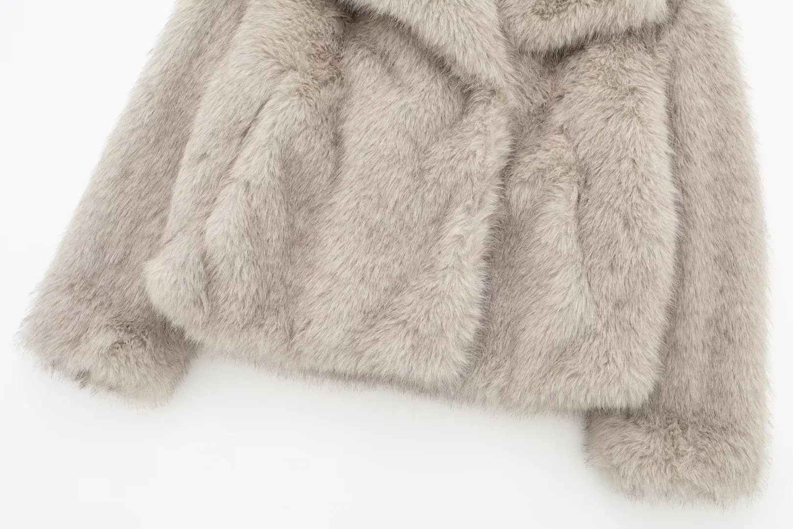 Casual, Daily Occasion Women's Streetwear Solid Color Coat Faux Fur Coat