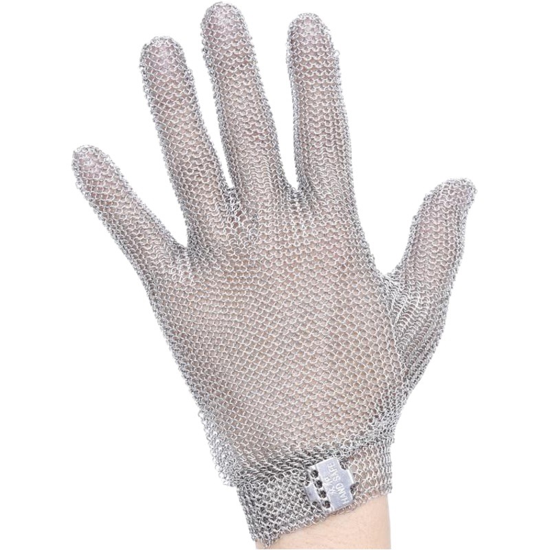 FUENTE Guantes anti-corte de fábrica Guantes de anillo de alambre de acero inoxidable 316L sierra eléctrica de coser muela cuchillo de corte matanza peces