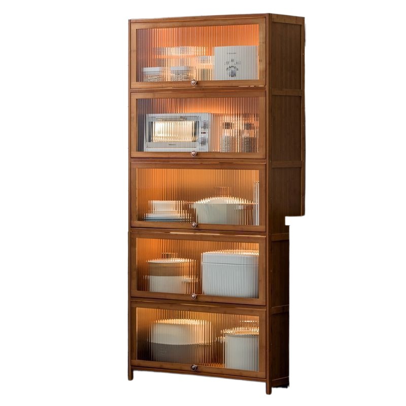 Estantes de cocina, piso, múltiples capas, almacenamiento multifuncional, armarios para el hogar, estantes para microondas, armarios para vajillas al por mayor