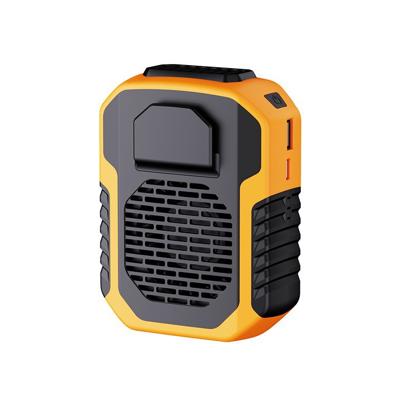 Nuevo gran ventilador de cintura al aire libre acampado larga duración de la batería de gran capacidad perezosa portátil pequeño aire acondicionado USB carga