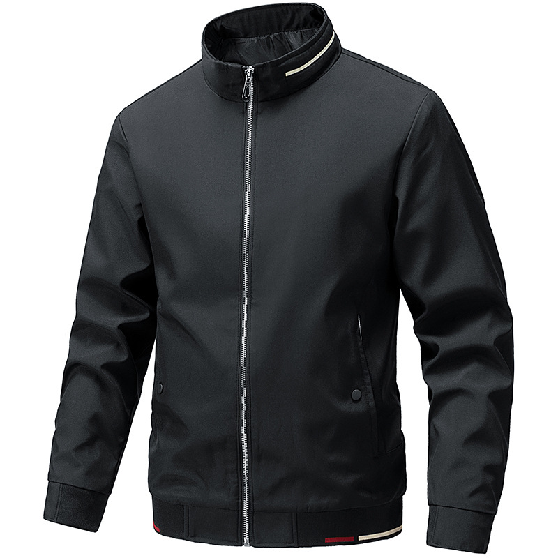 Chaqueta de hombre primavera y otoño delgada 2025 nueva moda casual versátil chaqueta de negocios a prueba de viento hombre