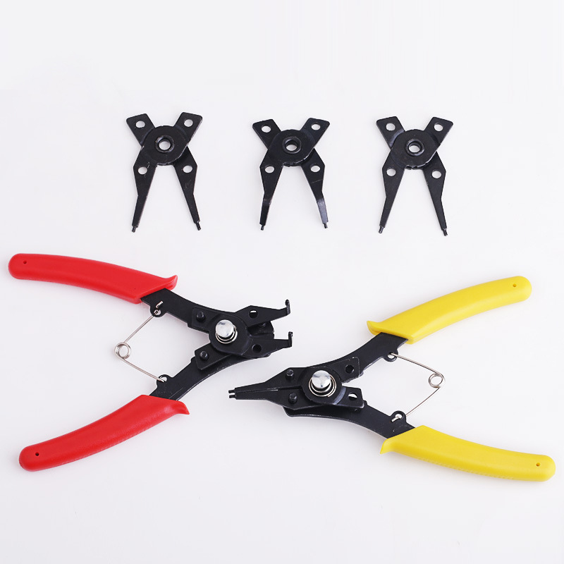 多功能四合一卡簧钳子大全挡圈钳内卡外卡两用卡环钳卡簧套装钳子