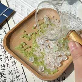 青提奶盖炒锅夏季清爽绿色系配件炒锅diy手工串珠配饰项链手链珠