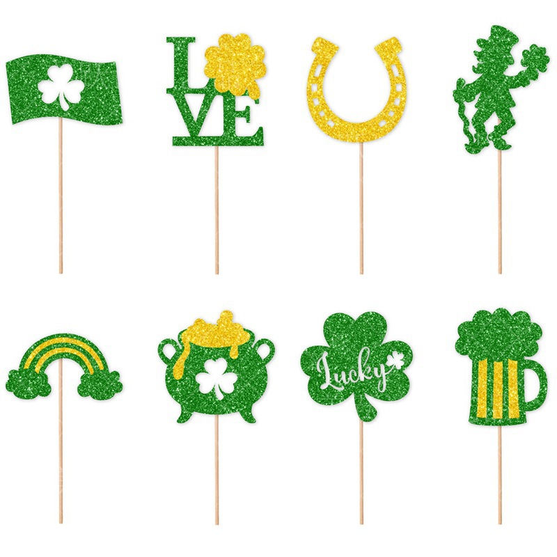 Amazon St Patrick's Day party Decoration pastel inserción de postre del día de St Patrick plug-in