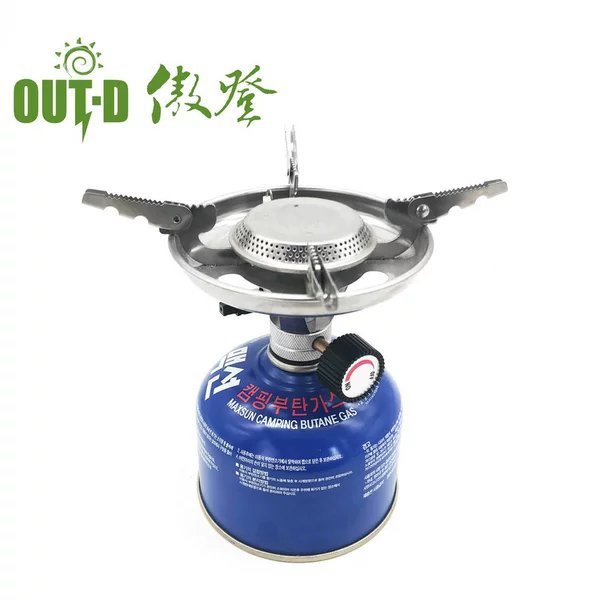Factory in stock picnic cooker outdoor stove portable camping gas stove butane gas tank four-leg stove camping T191