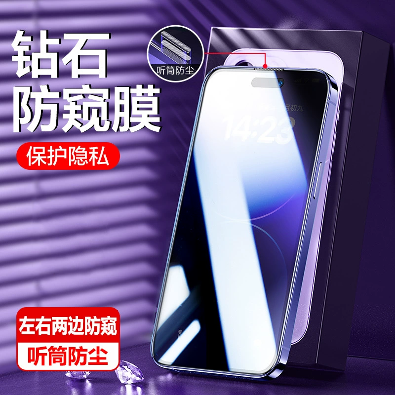 Защитное стекло (Apple) iPhone 12–15 серии, 9D полноэкранное 6.1/6.7 дюйма, варианты приватности/синие фильтры