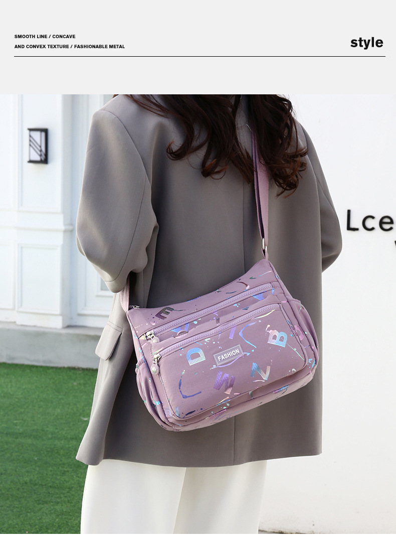 The 2024 new women's crossbody bag with a unique, high-end feel, large-capacity single-shoulder bag, and multi-functional mommy bag is trendy undefined