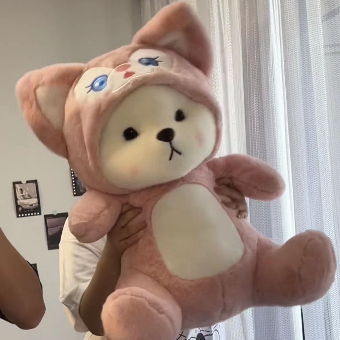 LING NA BEI ER DOODLE 변형 인형 귀여운 곰 인형 창조적 인 천 인형 봉제 장난감 여성 생일 선물