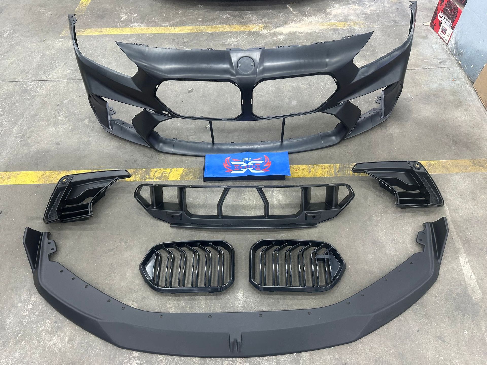 Suitable for Bmw M2 G87 Front Bumper Modification Ad Carbon Fiber Kit Front Lip Grille Body Kit