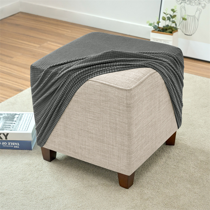 Çapraz Sınır Ayak Pedalı Taburesinin Kapağı Amazon Elastik Mısır Polar Kare Ayak Pedalı Taburesinin Kapağı Toz Koruma Kapağı Koruyucu Kapak Pedal Cover
