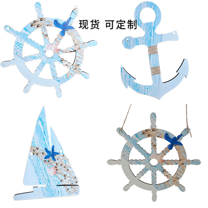 New festival decoration home decoration wood chip boat seedling boat Tuo boat sail and other shapes hollow wood chip spot