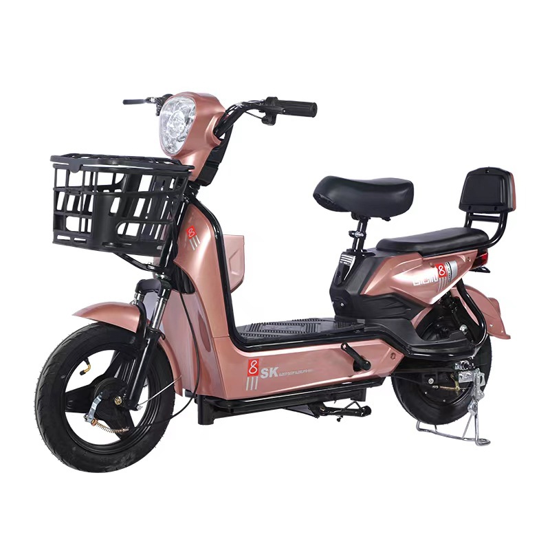 Venta al por mayor transfronteriza de fábrica de bicicletas eléctricas de dos ruedas nuevas para adultos, hombres y mujeres, con batería de larga duración para desplazamientos.