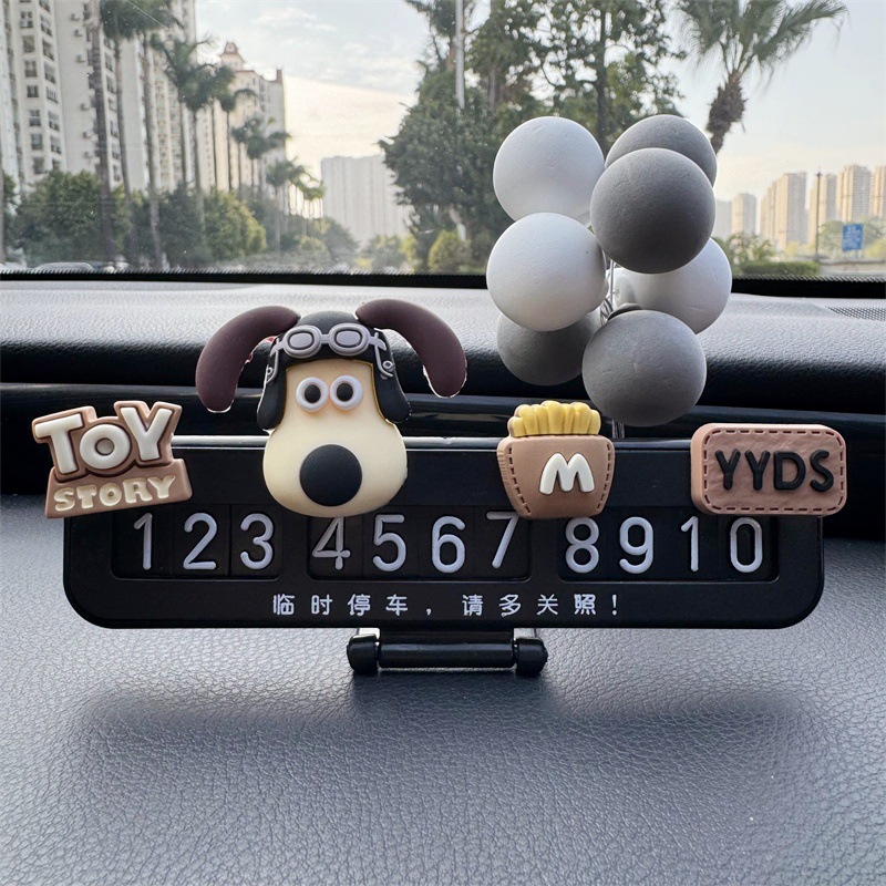 Placas de estacionamiento temporales parejas de hombres y mujeres charlando en línea de automóviles famosos tarjetas telefónicas de dibujos animados adorables adornos de automóviles