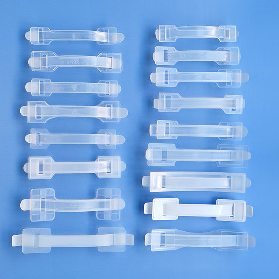 Color box packaging handle color red blue yellow green purple gray black PP/PE plastic hand buckle handle