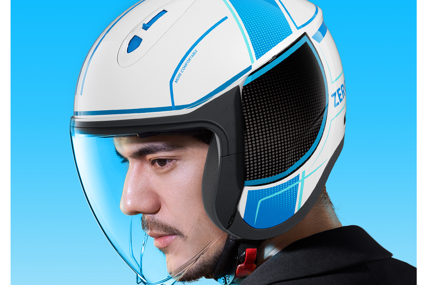 Two Little Bees Electric Motorcycle Helmet Men's 3C Certified Women's Four Seasons Constant Temperature Corporate Procurement Gift