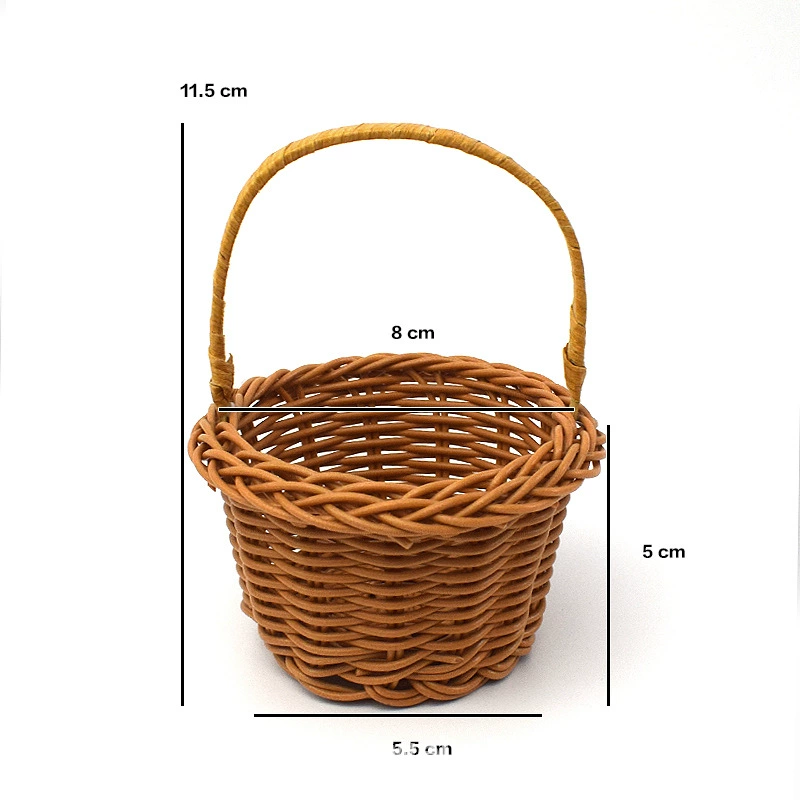 Handheld small woven basket, decorations for gazebo for living room