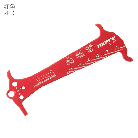 TOOPRE Bicycle Chain Measuring Ruler Mountain Highway Bicycle Chain Wear Detection Tool Tensile Test Caliper